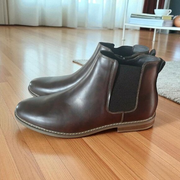 NEW!!! JF LEONARD MENS BROWN BOOTS ANKLE SHOES - SIZE 10 M main image 7